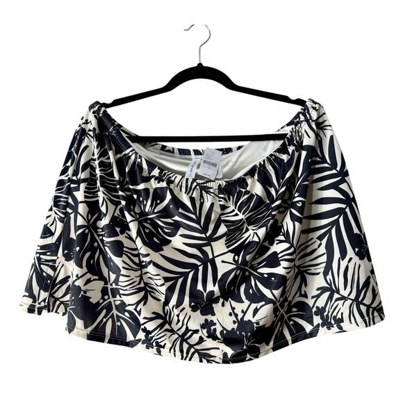 NWT Lane Bryant Swim Skirt Size 20 Brown Cream Plus Size Swim - Picture 13 of 13